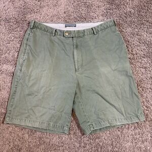 Peter Millar Shorts Mens Size 34 Beige Chino Flat‎ Front Khaki Golf